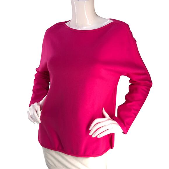 Ann Mashburn Womens Size XS Tunic Top Reversible Double Knit Pink Orange - Picture 2 of 16